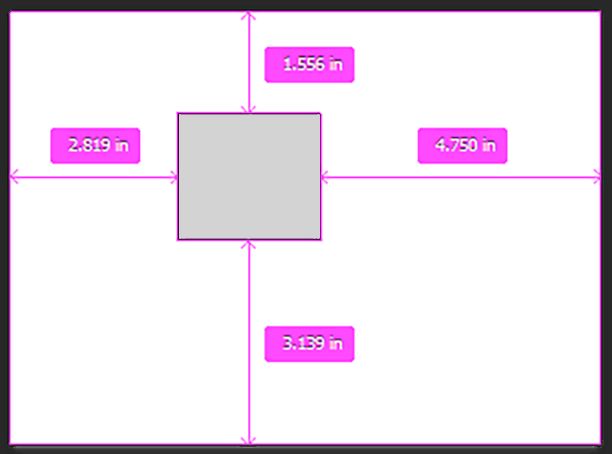 Avstander fra lerretet i Photoshop