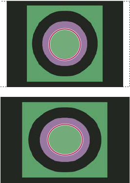 Photoshop Circle with Pixel Aspect Ratio Correction turned on and turned off
