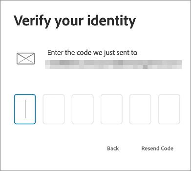 De code invoeren om uw e-mailadres te verifiëren