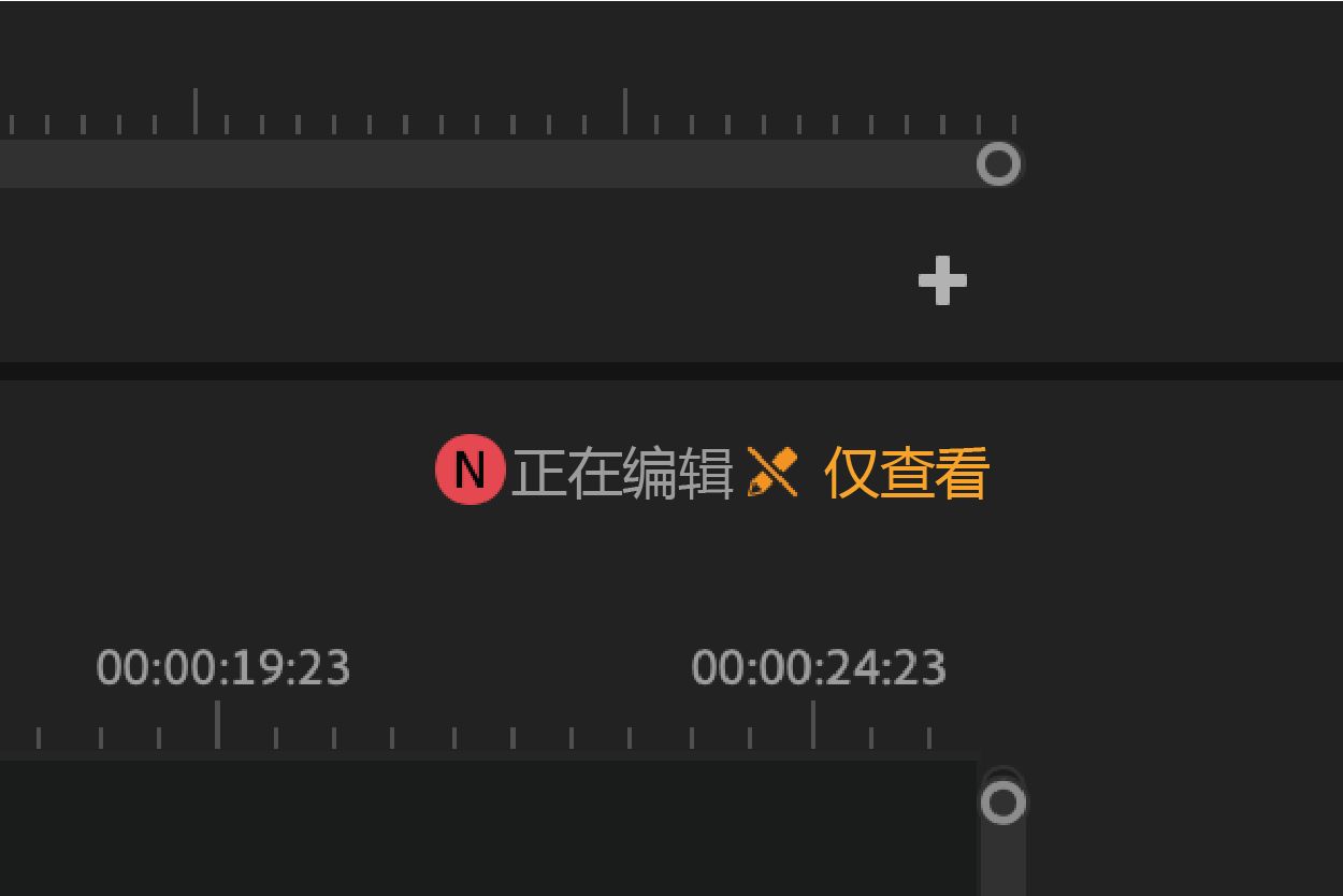 向其他协作者指明序列处于锁定状态的视觉提示