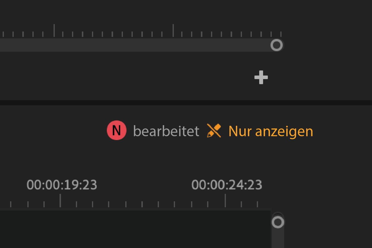 Visuelle Hinweise auf Sequenzsperren für andere Mitarbeitende