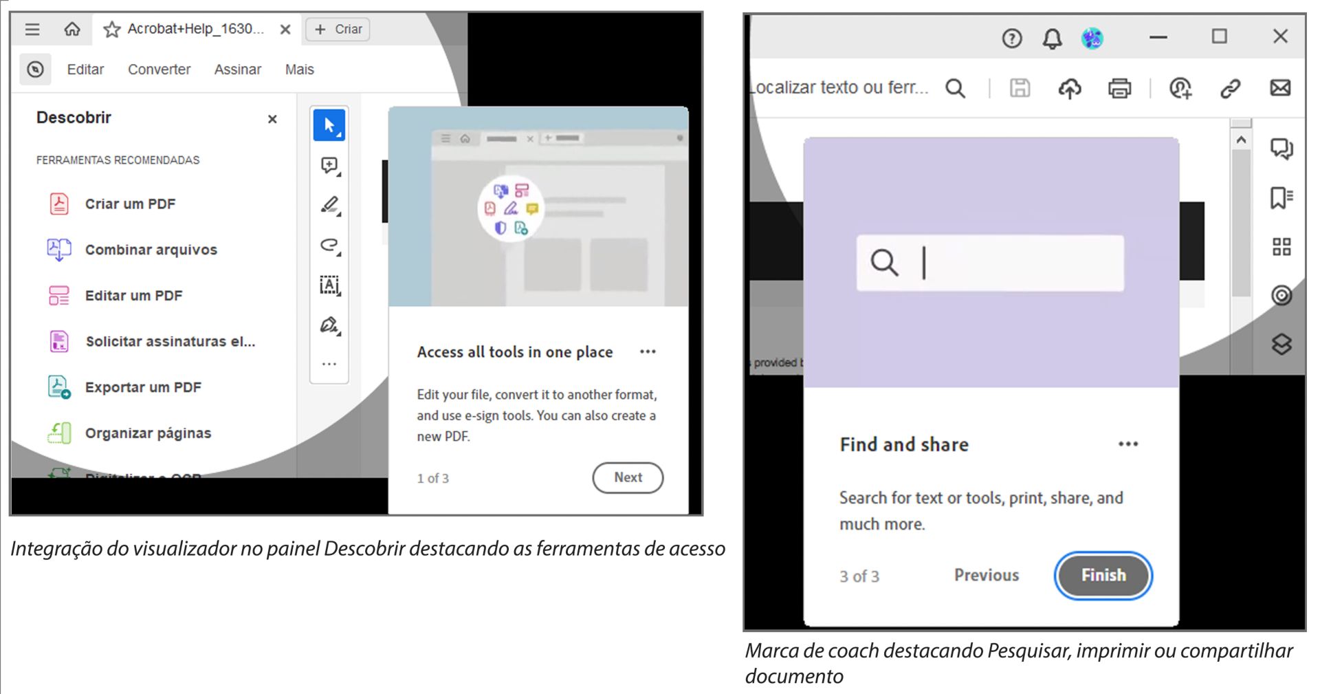 Tour de Integração do visualizador