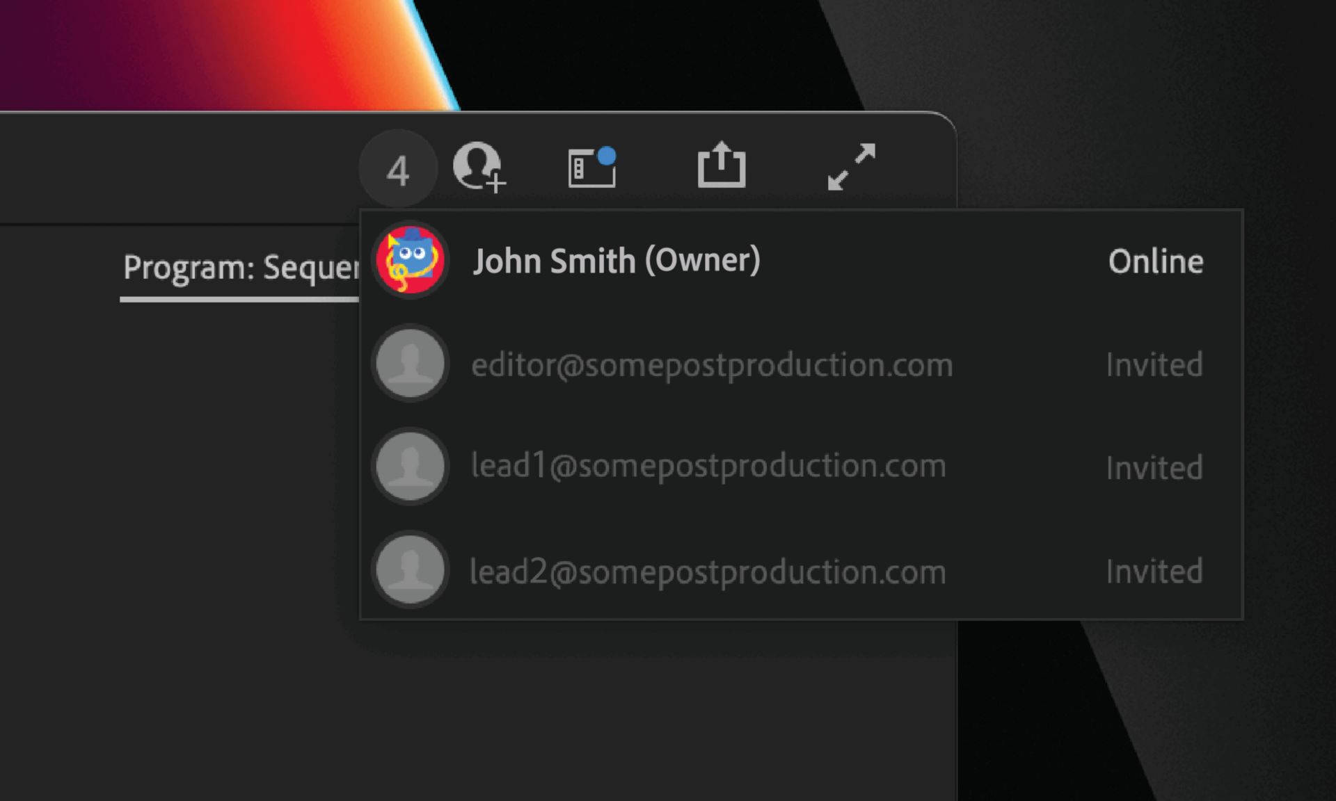 You can view a list of collaborators and who else is working on the same Team Project as you.