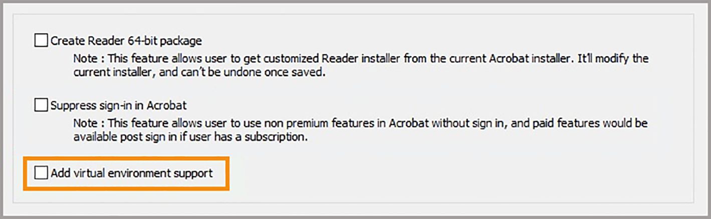 Podpora virtuálneho režimu
