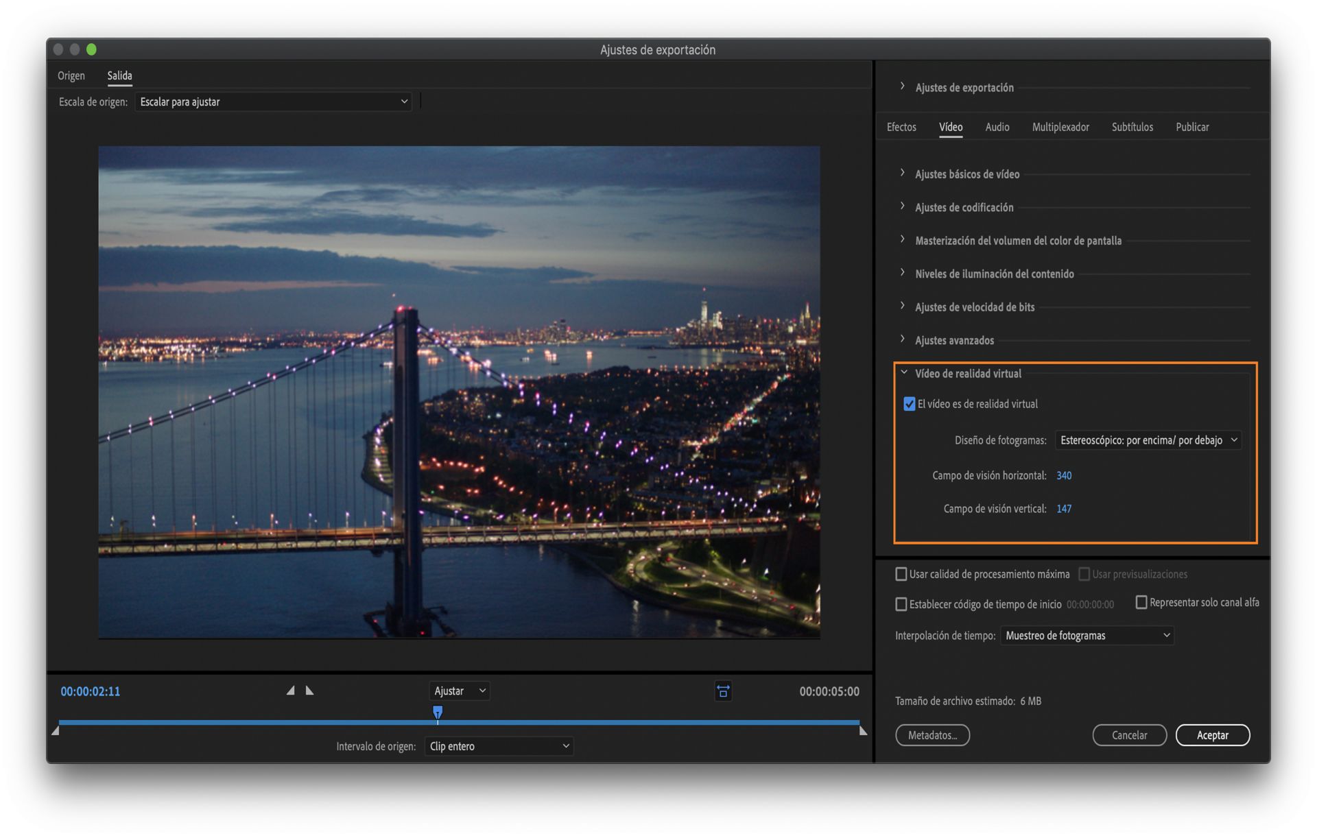 Vídeo de realidad virtual