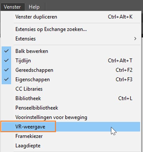 VR-weergave gebruiken voor voorvertoning van VR-inhoud