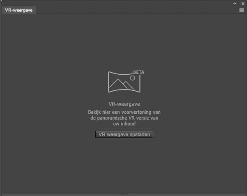 Deelvenster VR-weergave
