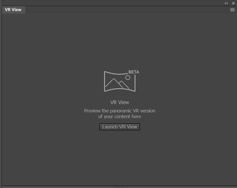 VR Görünümü paneli
