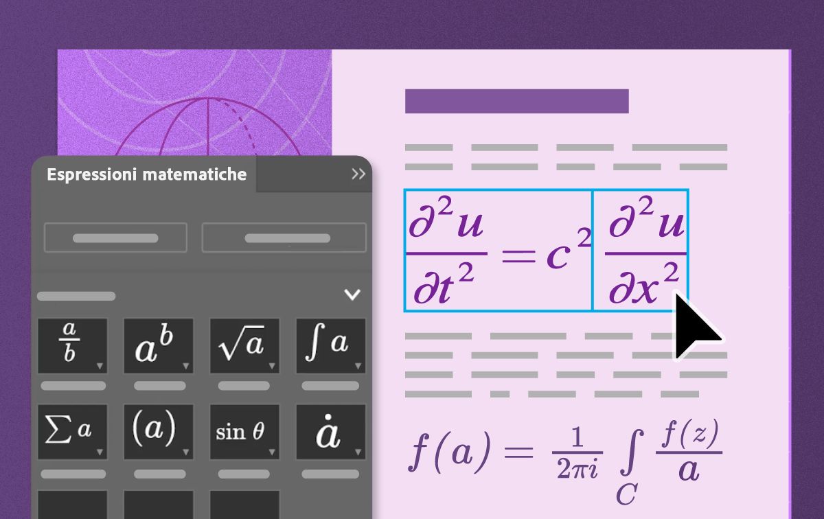 Schermata con diversi predefiniti di espressioni