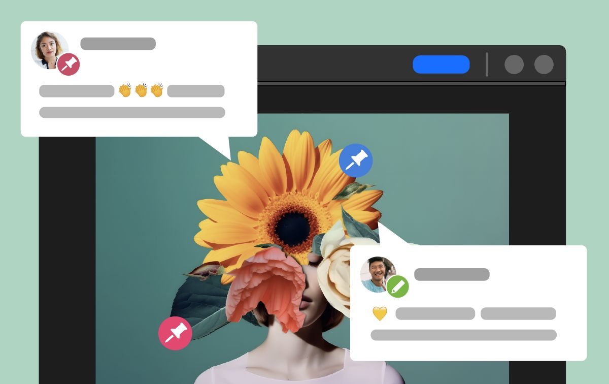 在 Photoshop Web 版中与利益相关者协作