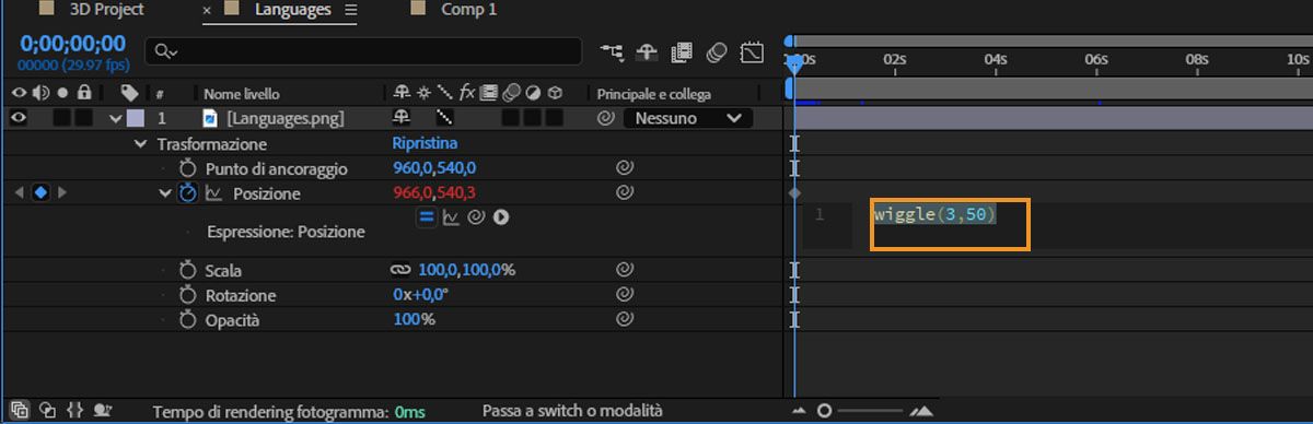 modificare l’espressione