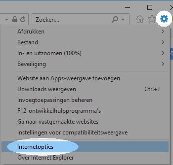 Configureer je proxy in Win 7 om te werken met bibliotheken - Stap 1