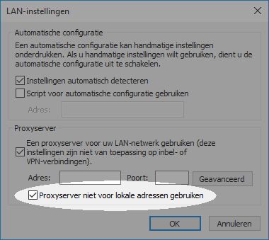 Configureer je proxy in Win 7 om te werken met bibliotheken - Stap 4