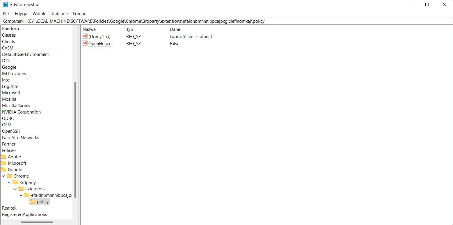 Klucz rejestru systemu Windows