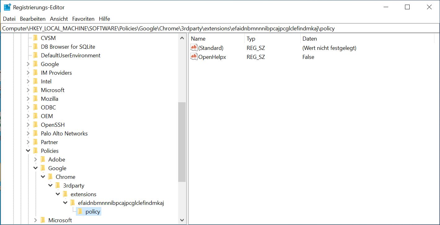 Windows-Registrierungsschlüssel