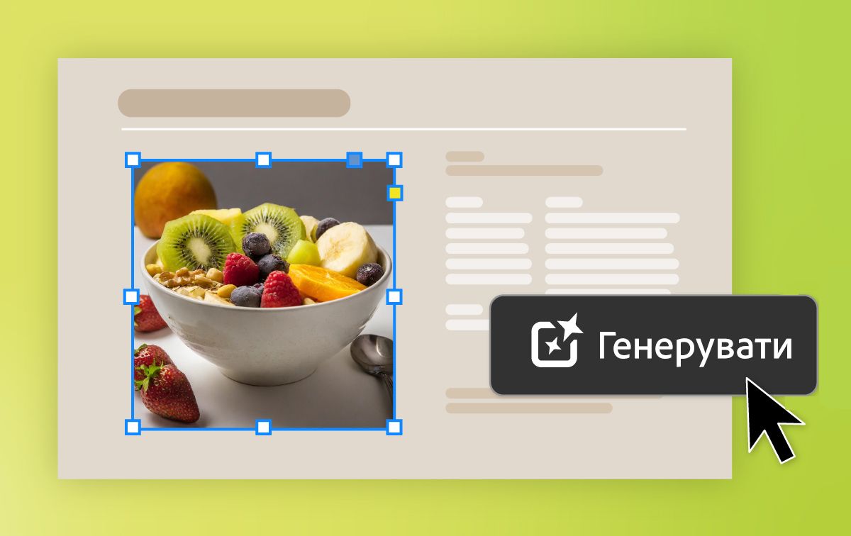 Екран, на якому показано параметр створення