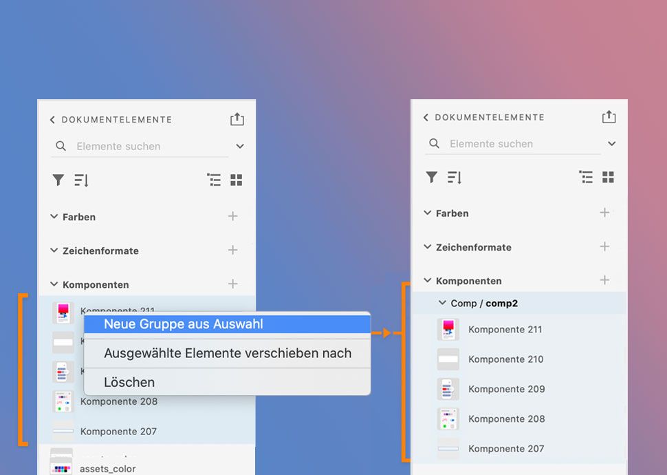 Untergruppe innerhalb einer Gruppe erstellen