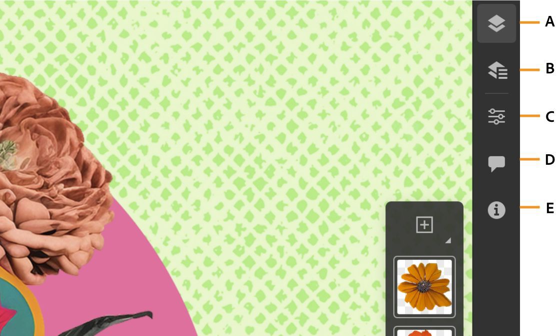 Taakbalk in Photoshop op de iPad