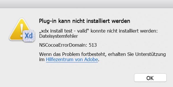 XDX-Installationsfehler