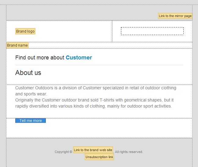 Campos de personalización y bloques de contenido en Dreamweaver