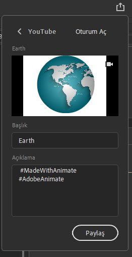 YouTube'da Paylaşım Paneli