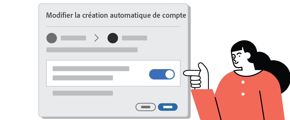 Création automatique de compte