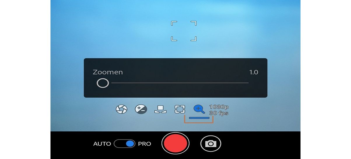 Zoomoptie in Premiere Rush